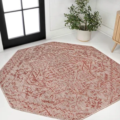 Jonathan Y Estrella Bohemian Medallion Textured Weave Octagon Indoor/outdoor Area Rug