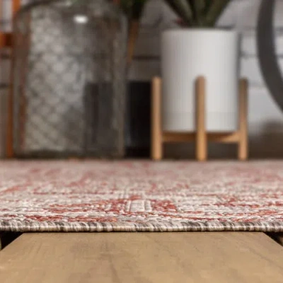 Jonathan Y Estrella Bohemian Medallion Textured Weave Octagon Indoor/outdoor Area Rug