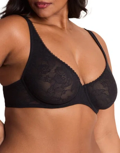 Adore Me Winona Unlined Full Coverage Bra In Black