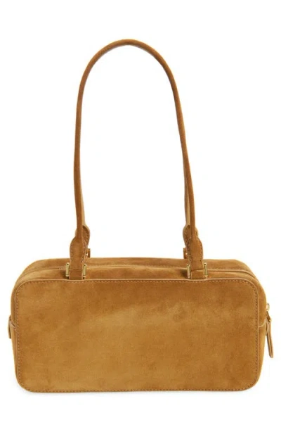Veronica Beard Boxy Suede Shoulder Bag
