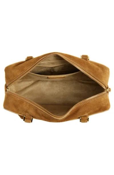 Veronica Beard Boxy Suede Shoulder Bag