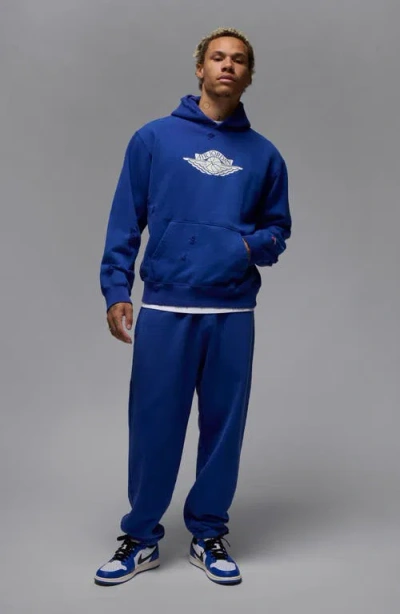 Jordan Rare Air Oversize Distressed Pullover Hoodie In Blue