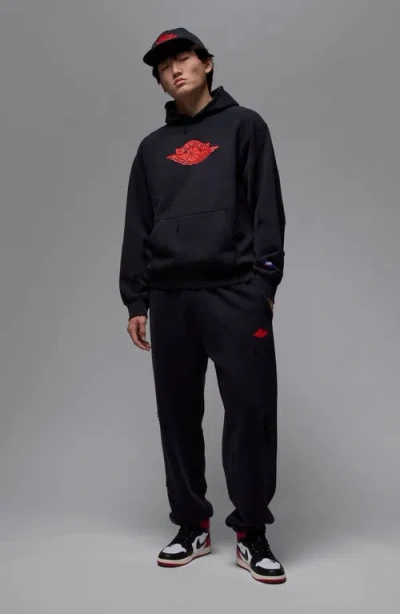 Jordan Men's  Rare Air Fleece Pullover Hoodie In Black
