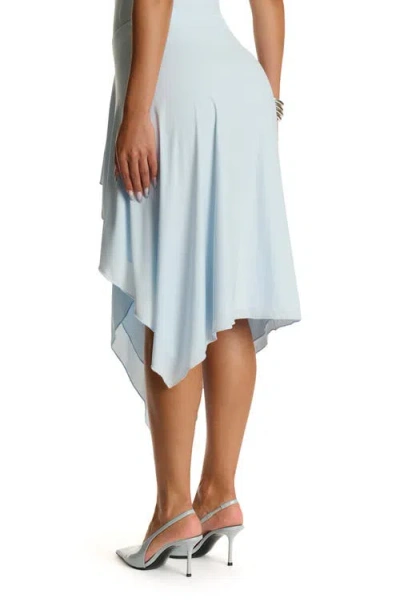 Naked Wardrobe Asymmetric Ruffle Midi Skirt