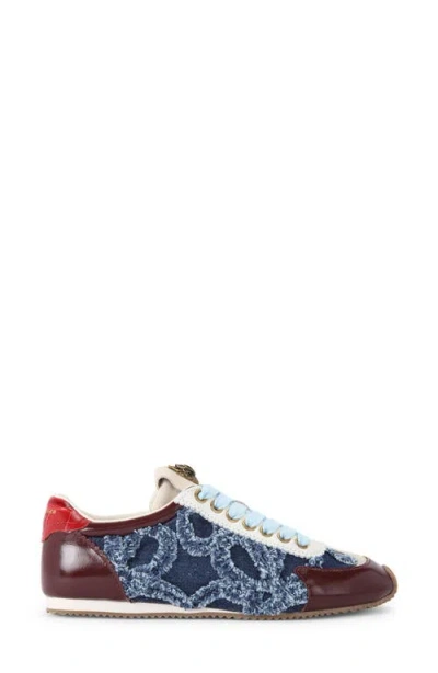 Kurt Geiger Fabric Patent Islington Sneaker In Multi