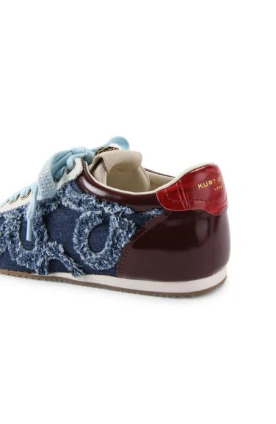 Kurt Geiger Fabric Patent Islington Sneaker In Multi