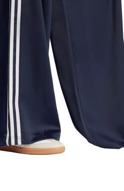 Adidas Originals Recycled Polyester Satin Wide Leg Track Pants