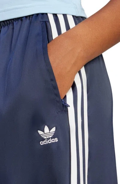 Adidas Originals Recycled Polyester Satin Wide Leg Track Pants