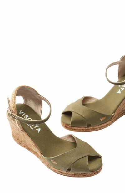Viscata Aiguablava Canvas Espadrille Sandal Wedges