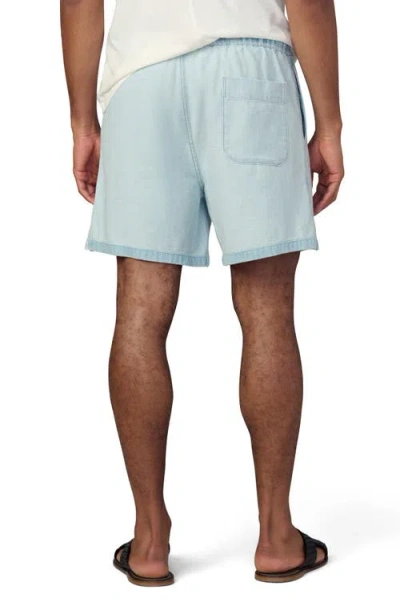Joe's Reverse Chambray Loose Fit Pull-on Shorts In Green