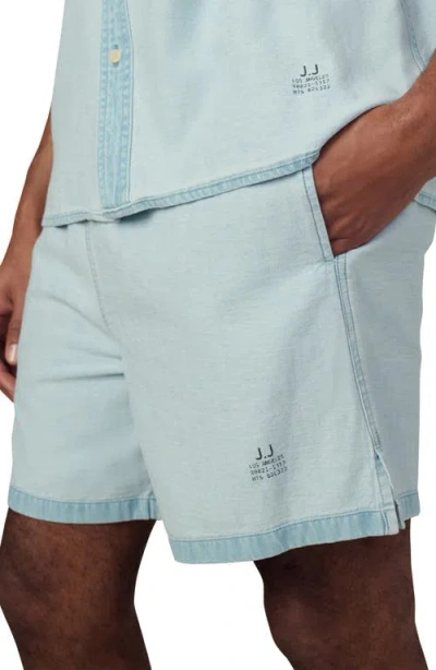 Joe's Reverse Chambray Loose Fit Pull-on Shorts In Green