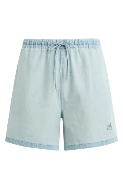 Joe's Reverse Chambray Loose Fit Pull-on Shorts In Green