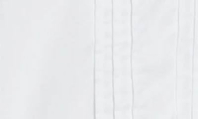 Sandy Liang Crayon Eyelet Trim Cotton Poplin Shirt In White