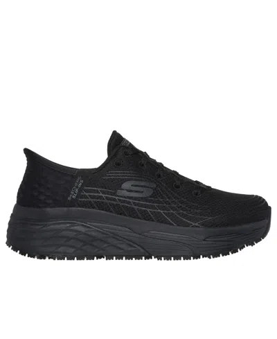 Skechers Women's Slip-ins Work Relaxed Fit: Max Cushioning Elite In Black