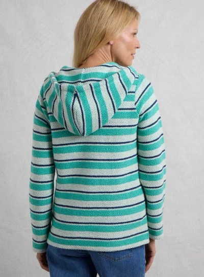Weird Fish Ally 1/4 Zip Stripe Hoodie