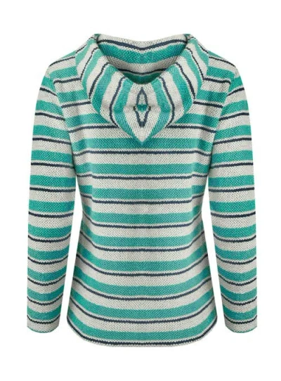 Weird Fish Ally 1/4 Zip Stripe Hoodie