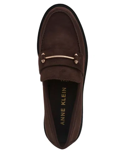 Anne Klein Emme Bit Loafer In Brown