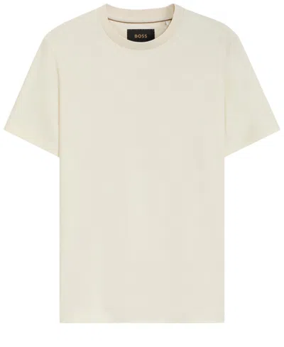 Hugo Boss Boss By  Men's Mercerized-cotton Regular-fit T-shirt In Gray