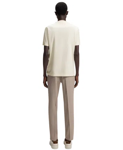 Hugo Boss Boss By  Men's Mercerized-cotton Regular-fit T-shirt In Gray