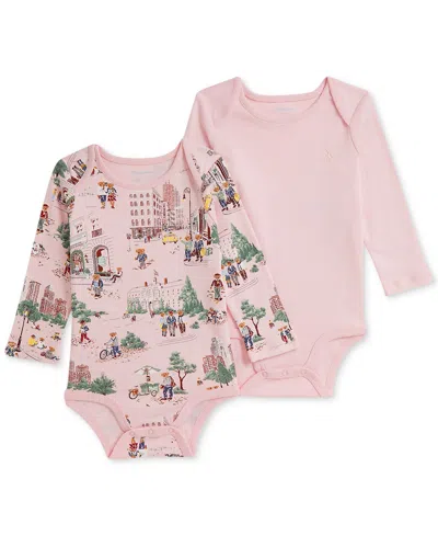 Polo Ralph Lauren Baby Girls 2-pk. Cotton Bodysuits In Pink