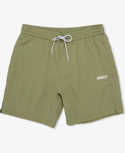 Hurley Men's 7" Inseam Shorts In Green