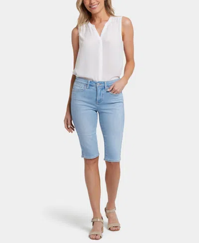 Nydj Briella Roll Cuff Denim Shorts In Blue
