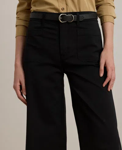 Ralph Lauren Women's Stretch Chino Wide-leg Cropped Pants