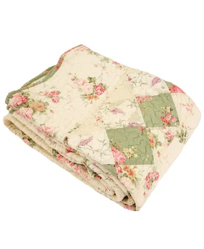 Greenland Home Fashions Cotton Reversible Quilted Throw, 50" X 60"