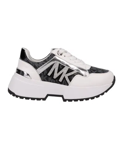Finish Line Little Girls Cosmo Maddy Logo Repeat Sneakers In White