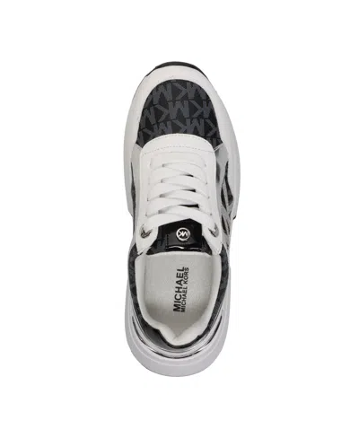 Finish Line Little Girls Cosmo Maddy Logo Repeat Sneakers In White