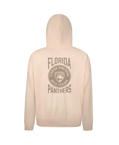 Levelwear Men's Cream Florida Panthers Contact Stamp Pullover Hoodie In Neutral