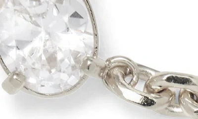 Lady Grey Crystal Tilt Cubic Zirconia Bracelet