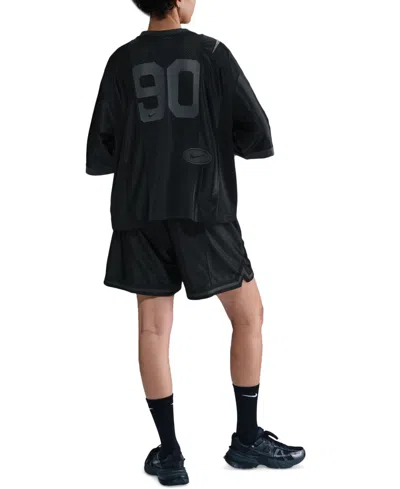 Nike Women's Oversized Short-sleeve Graphic Top In Black