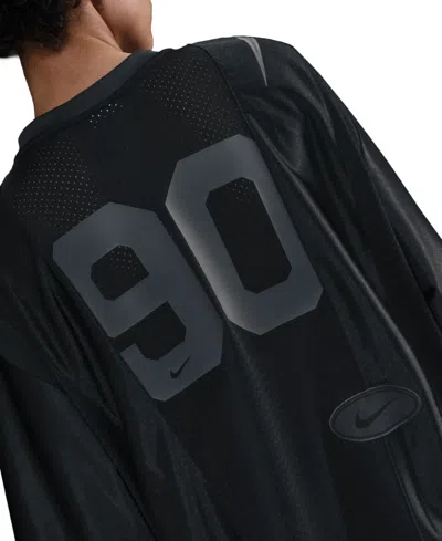 Nike Women's Oversized Short-sleeve Graphic Top In Black