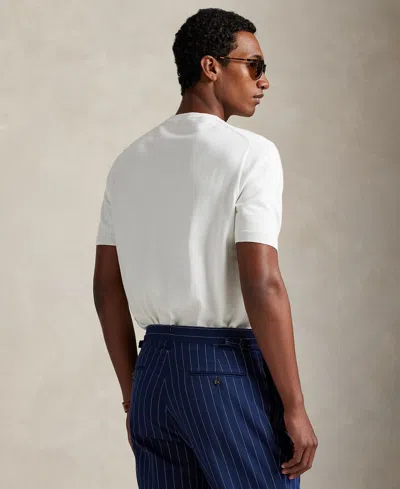 Polo Ralph Lauren Man's White Cotton T-shirt With Logo