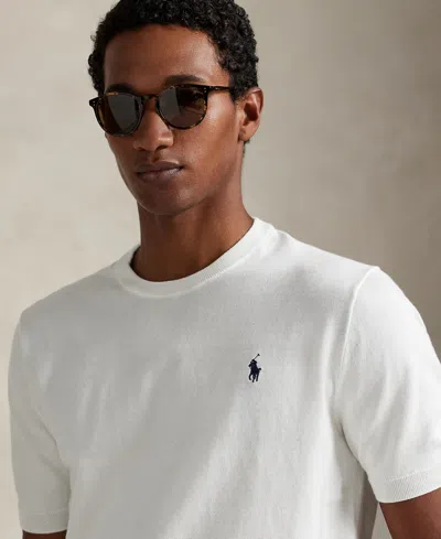 Polo Ralph Lauren Man's White Cotton T-shirt With Logo