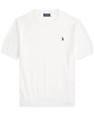 Polo Ralph Lauren Man's White Cotton T-shirt With Logo