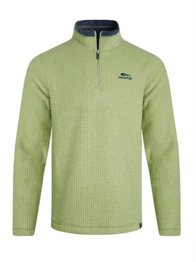 Weird Fish Newark 1/4 Zip Grid Fleece