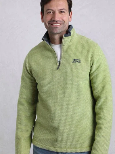 Weird Fish Newark 1/4 Zip Grid Fleece