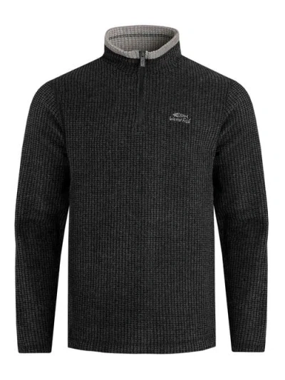 Weird Fish Newark 1/4 Zip Grid Fleece