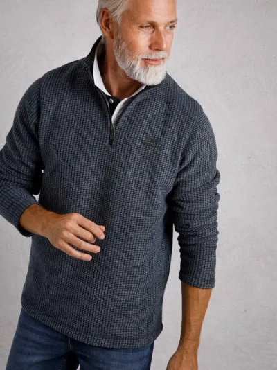 Weird Fish Newark 1/4 Zip Grid Fleece