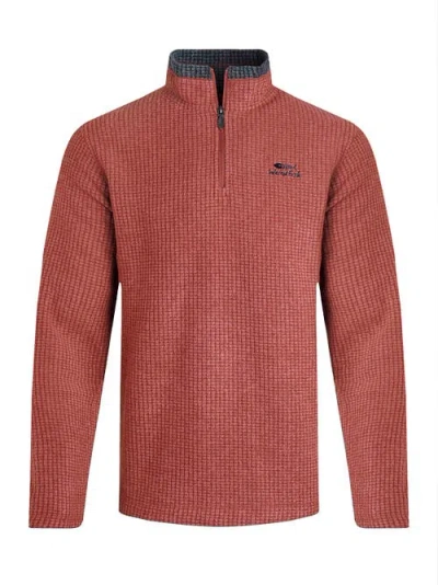 Weird Fish Newark 1/4 Zip Grid Fleece