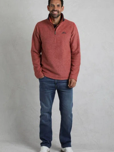 Weird Fish Newark 1/4 Zip Grid Fleece