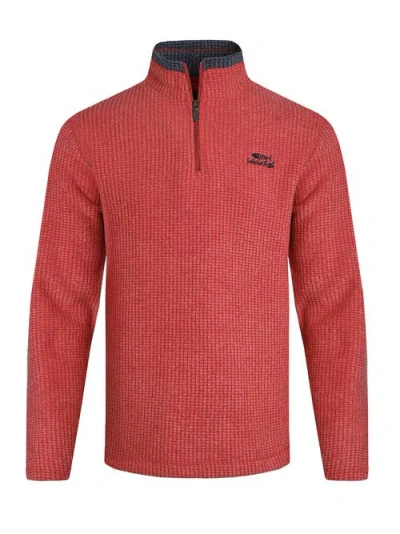 Weird Fish Newark 1/4 Zip Grid Fleece