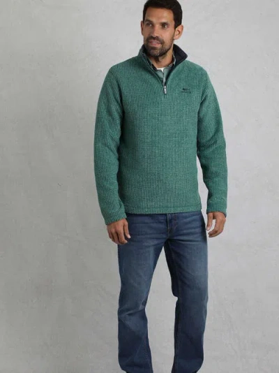 Weird Fish Newark 1/4 Zip Grid Fleece