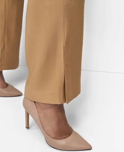 Dkny Plus Size Sueded Canvas High-rise Pants