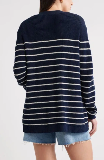 Caslonr Caslon(r) Shaker Stitch Pima Cotton Cardigan
