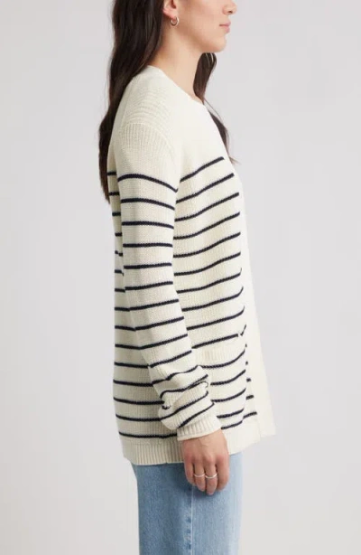 Caslonr Caslon(r) Shaker Stitch Pima Cotton Cardigan