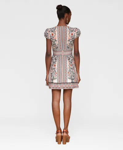 Avec Les Filles Women's Tie-front Fit & Flare Dress In Multi