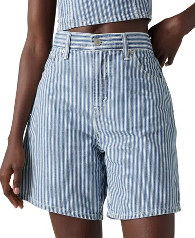 Levi's Premium Women's Cotton High Rise Baggy Shorts